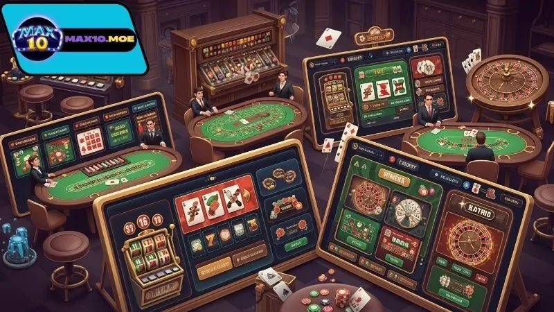 Các trò chơi nổi bật tại casino trực tuyến Max10